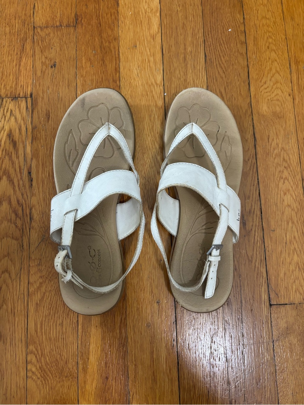 boc White Strappy Sandals